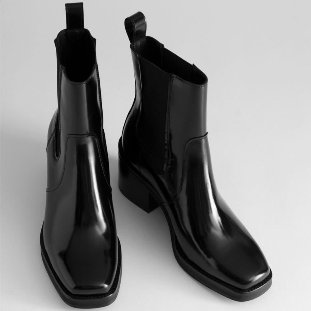 & Other Stories black ankle boots